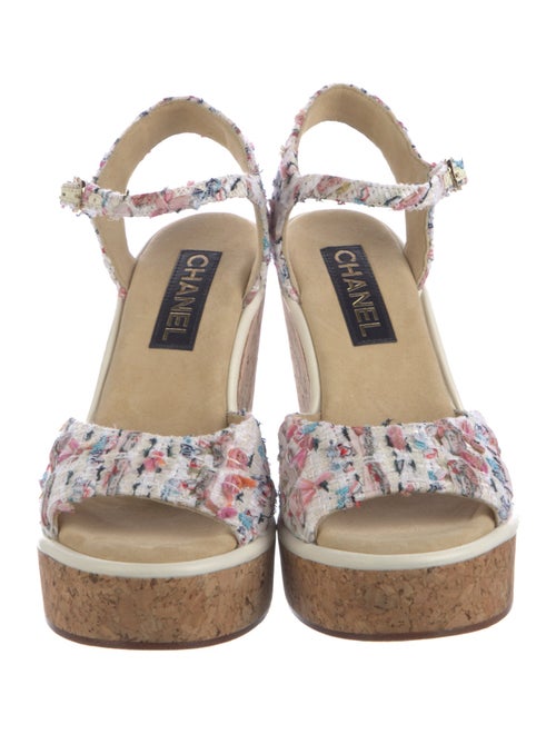 Chanel 2023 Interlocking CC Logo Sandals