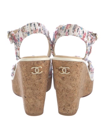 Chanel 2023 Interlocking CC Logo Sandals