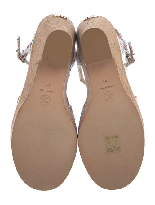 Chanel 2023 Interlocking CC Logo Sandals