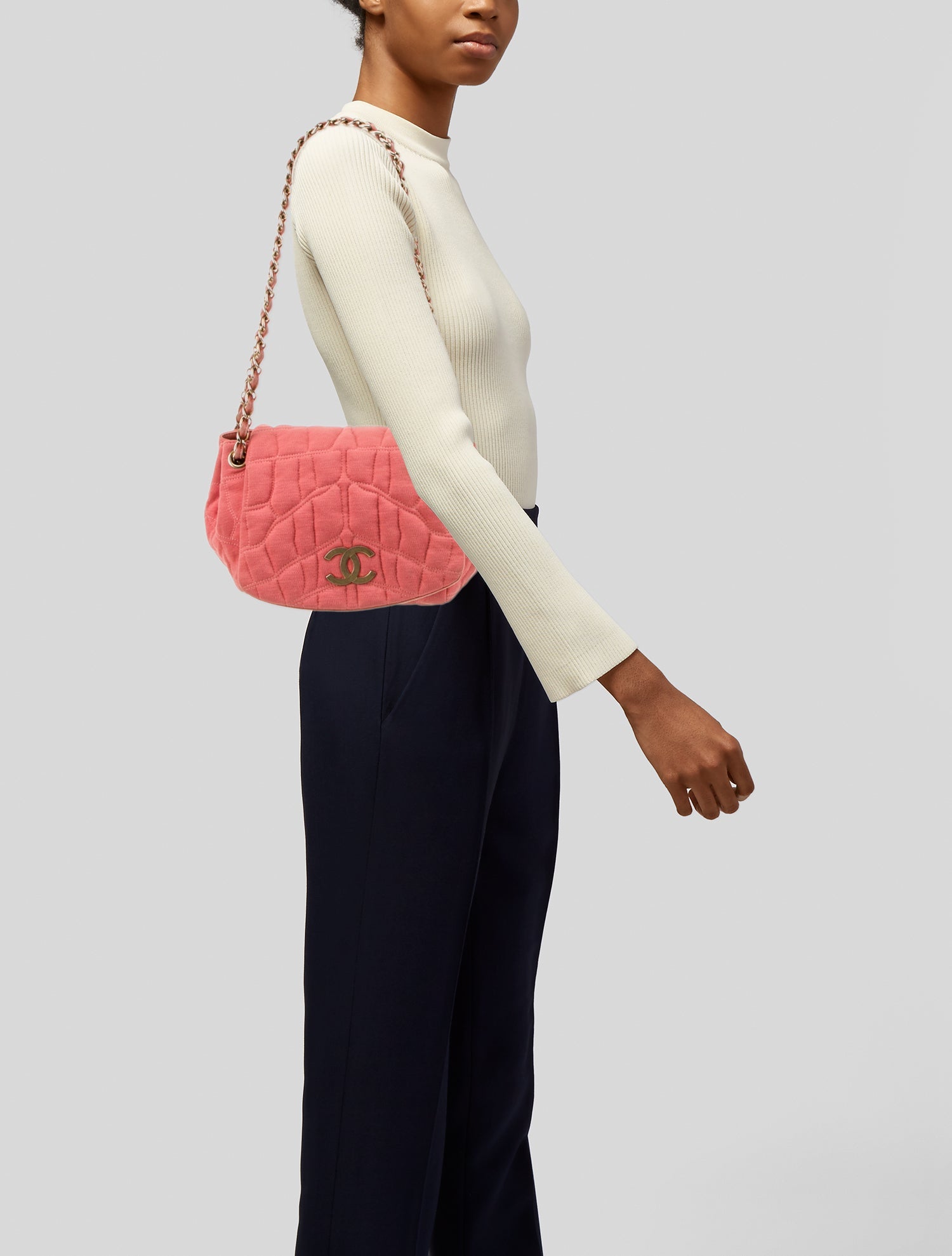 Chanel Jersey Accordion Flap Bag