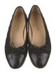 Chanel Interlocking CC Logo Jersey Ballet Flats