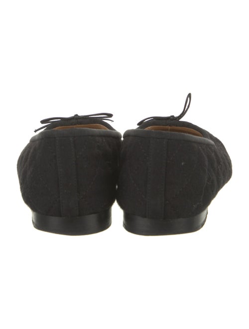 Chanel Interlocking CC Logo Jersey Ballet Flats
