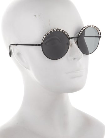 Chanel Interlocking CC Logo Round Sunglasses