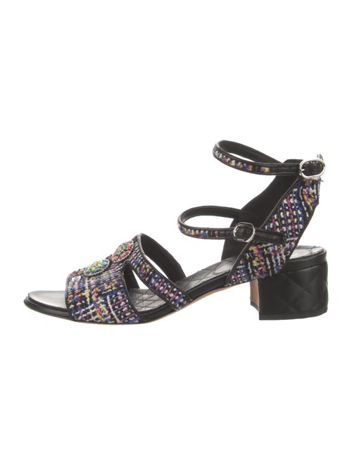 Chanel 2017 Interlocking CC Logo Sandals