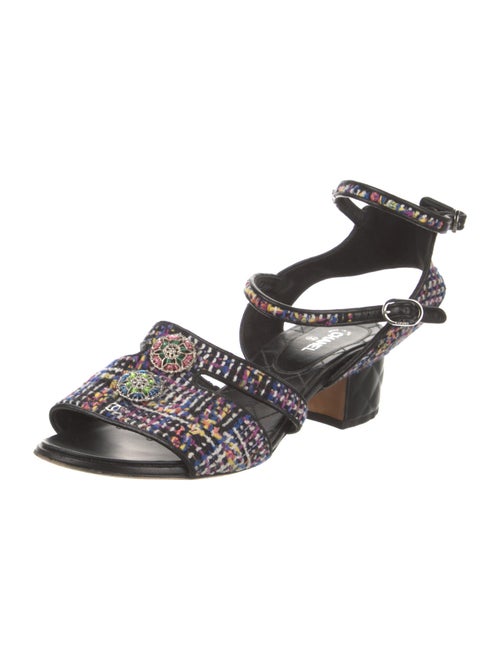 Chanel 2017 Interlocking CC Logo Sandals