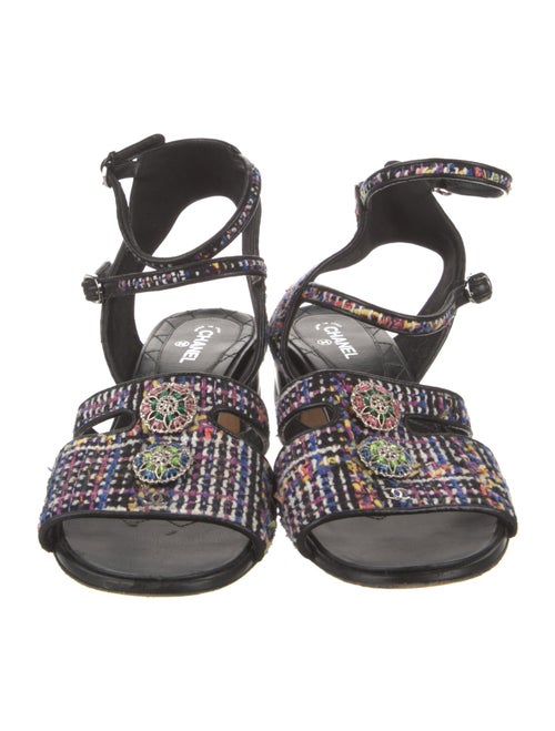 Chanel 2017 Interlocking CC Logo Sandals