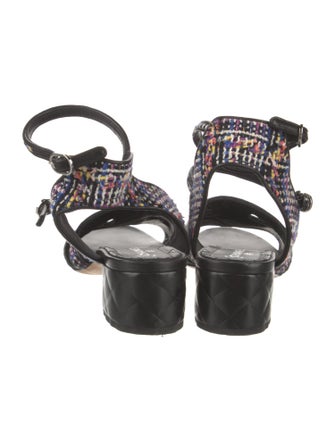 Chanel 2017 Interlocking CC Logo Sandals