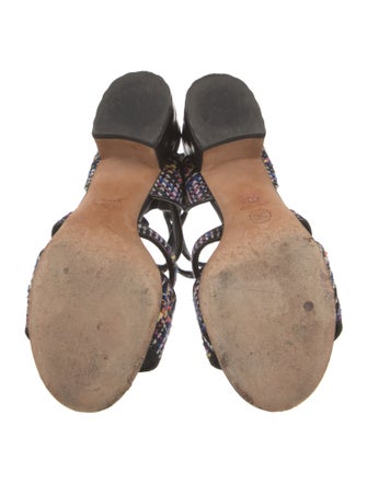 Chanel 2017 Interlocking CC Logo Sandals