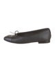 Chanel Interlocking CC Logo Bow Accents Ballet Flats