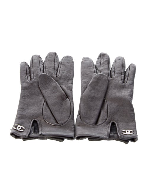 Chanel Leather Bow Gloves