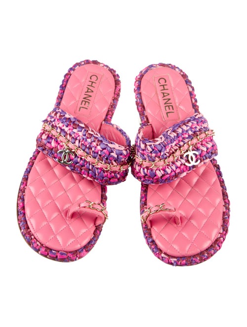 Chanel 2020 Interlocking CC Logo Slides