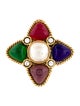Chanel Vintage Faux Pearl, Strass, & Gripoix Pin Brooch
