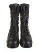 Chanel 2022 Interlocking CC Logo Combat Boots