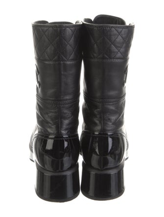 Chanel 2022 Interlocking CC Logo Combat Boots