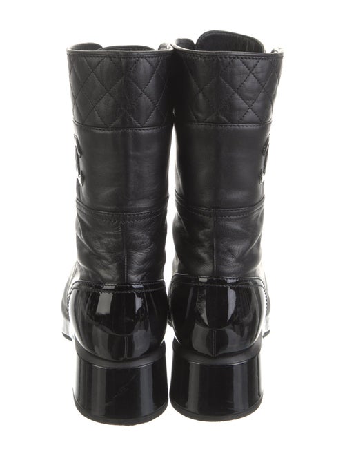 Chanel 2022 Interlocking CC Logo Combat Boots