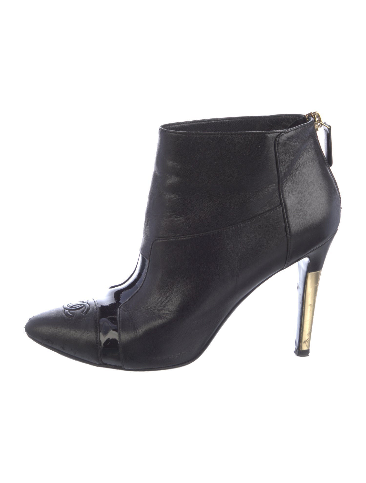 Chanel 2013 Interlocking CC Logo Boots