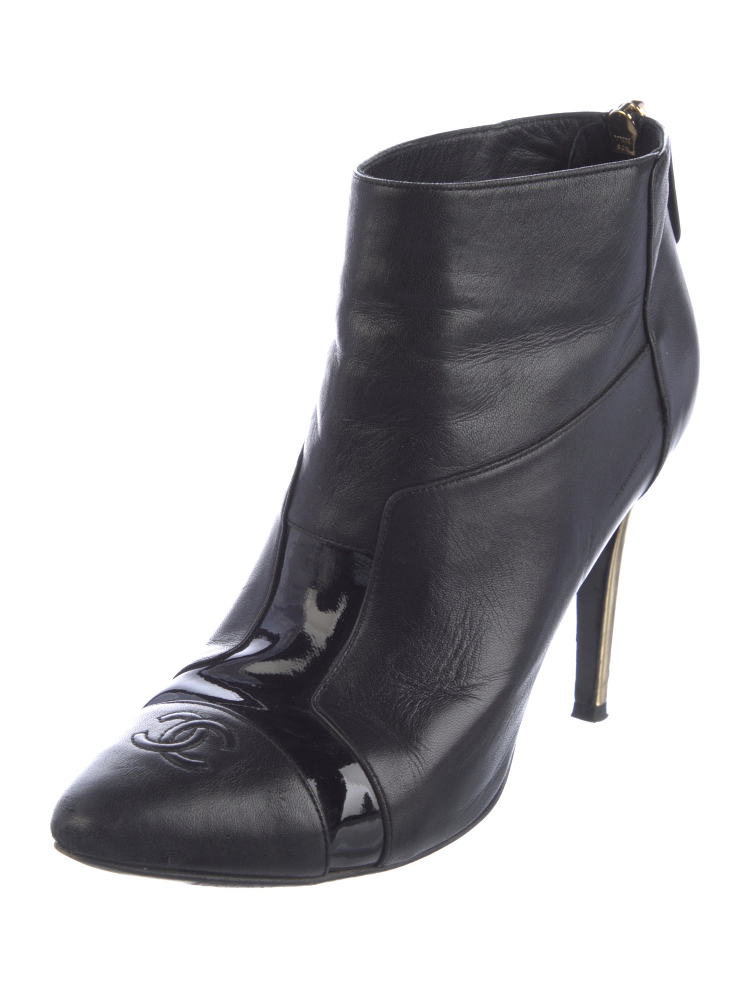 Chanel 2013 Interlocking CC Logo Boots