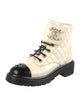 Chanel 2021 Interlocking CC Logo Combat Boots