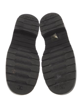 Chanel 2021 Interlocking CC Logo Combat Boots