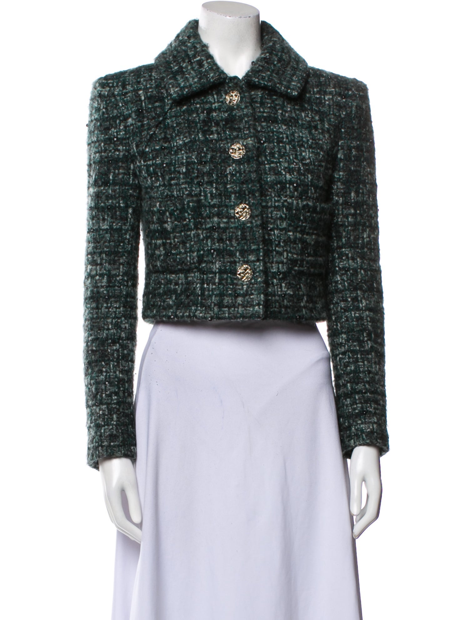 Chanel 2018 Tweed Pattern Bolero w/ Tags