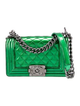 Chanel Small Patent Boy Bag