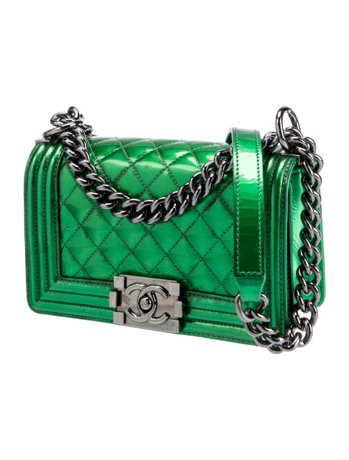Chanel Small Patent Boy Bag