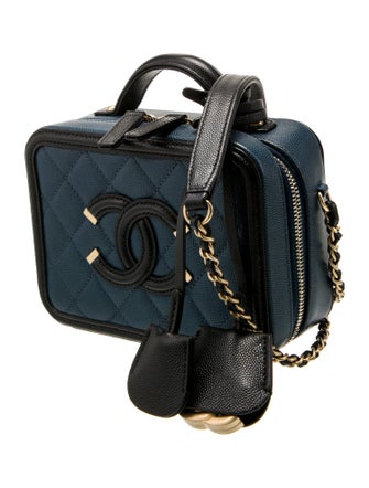 Chanel Small Filigree Vanity Case
