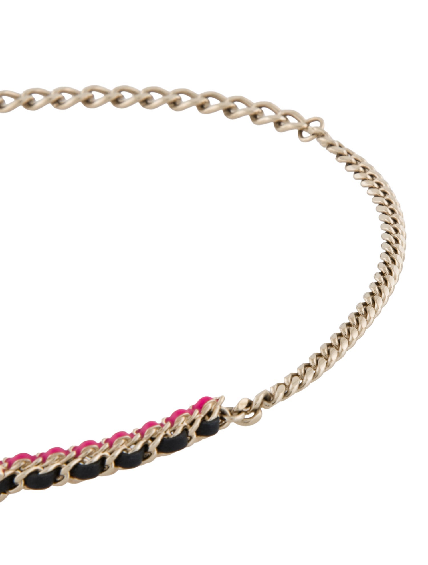 Chanel 2023 Resin & Leather CC Choker Necklace