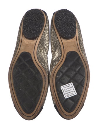 Chanel Interlocking CC Logo Ballet Flats