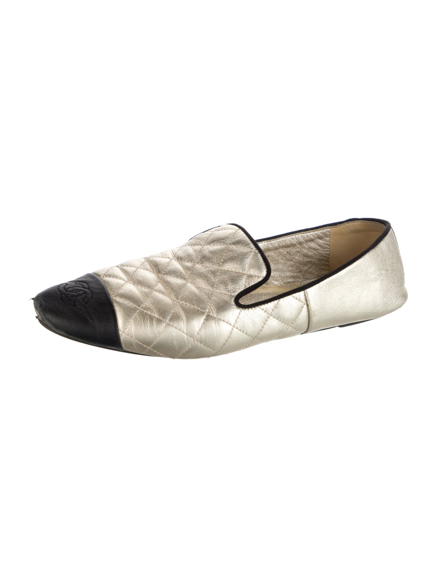 Chanel 2023 Interlocking CC Logo Ballet Flats