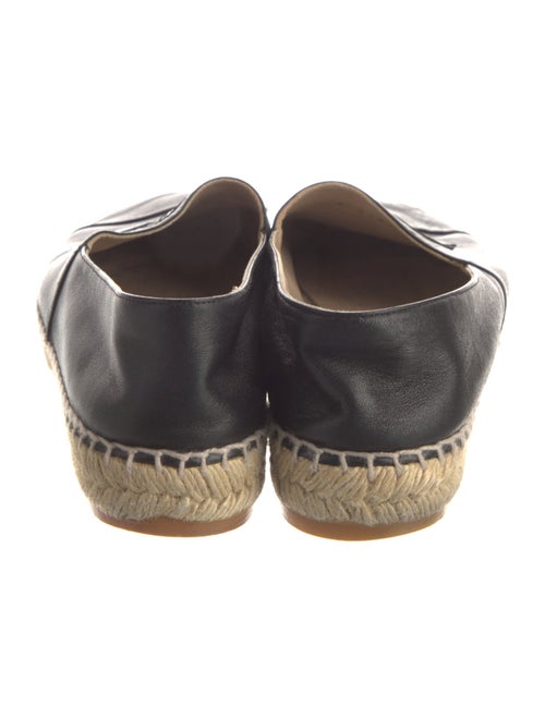 Chanel Interlocking CC Logo Lambskin Espadrilles