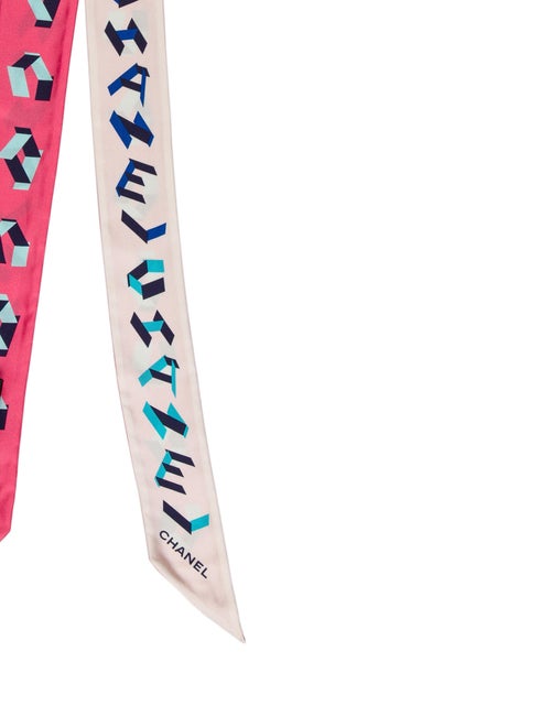 Chanel Silk Interlocking CC Logo Bandeau