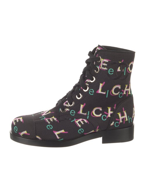Chanel 2019 Interlocking CC Logo Combat Boots