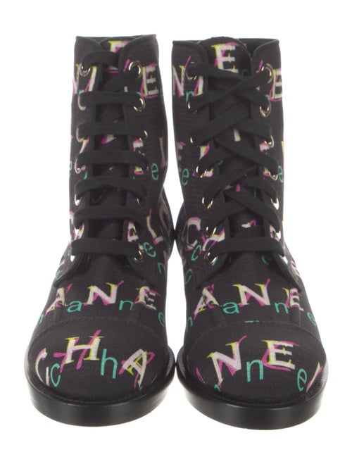 Chanel 2019 Interlocking CC Logo Combat Boots
