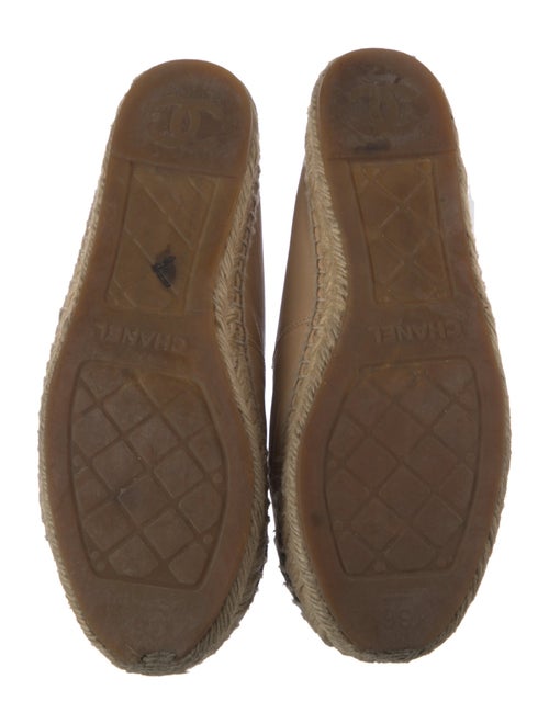 Chanel Interlocking CC Logo Lambskin Espadrilles