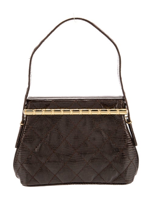 Chanel Lizard Frame Handle Bag