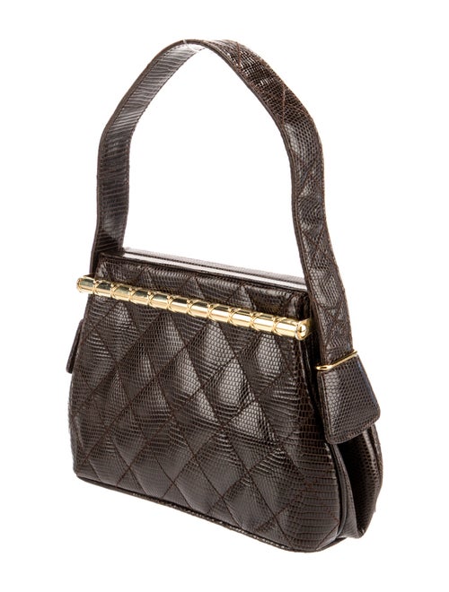 Chanel Lizard Frame Handle Bag