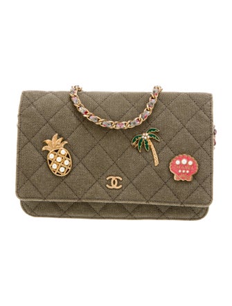 Chanel Paris-Cuba Classics In Fabrics Wallet On Chain