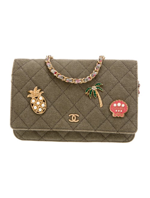 Chanel Paris-Cuba Classics In Fabrics Wallet On Chain
