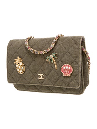 Chanel Paris-Cuba Classics In Fabrics Wallet On Chain