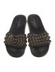 Chanel Interlocking CC Logo Chain-Link Accents Slides
