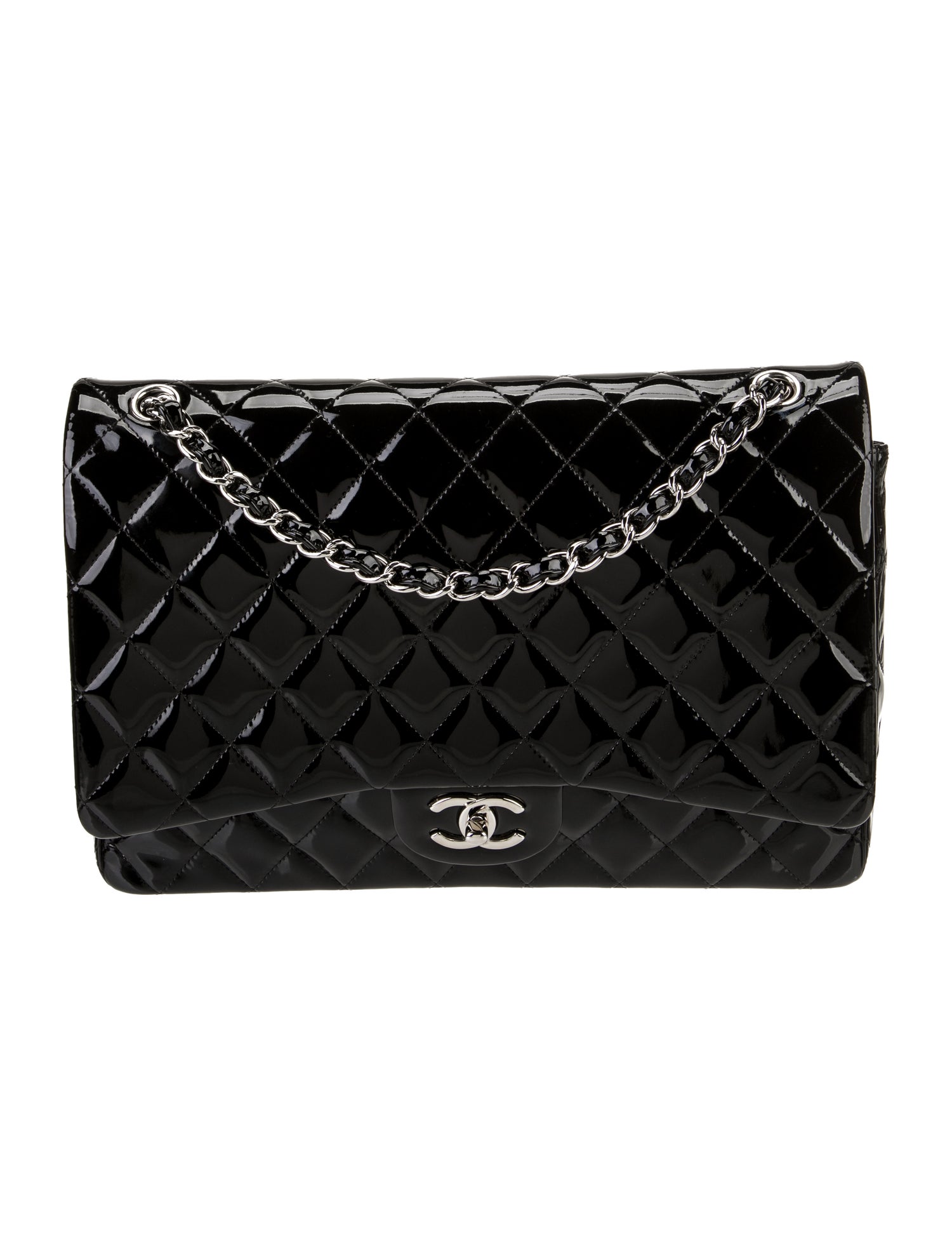 Chanel Classic Patent Maxi Double Flap Bag