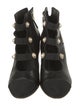 Chanel Interlocking CC Logo Leather Lace-Up Boots