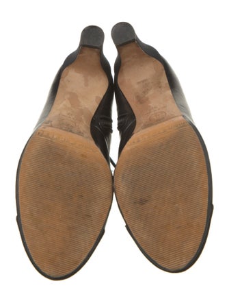 Chanel Interlocking CC Logo Leather Lace-Up Boots