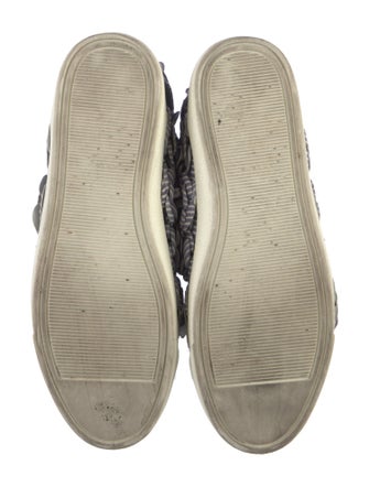 Chanel Interlocking CC Logo Satin Sneakers