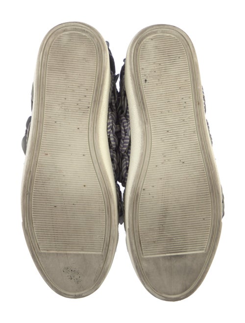 Chanel Interlocking CC Logo Satin Sneakers