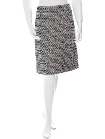 Chanel Tweed Pencil Skirt