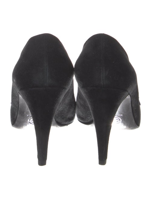Chanel Interlocking CC Logo Suede Pumps