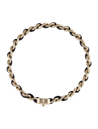 Chanel Leather CC Turnlock Bangle