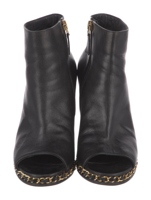 Chanel Interlocking CC Logo Leather Espadrilles